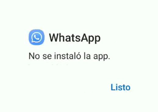 error al instalar whatsapp plus